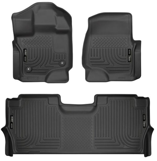 pisos de goma delantero y trasero rígido ford f150 super crew 2022- - RunaX