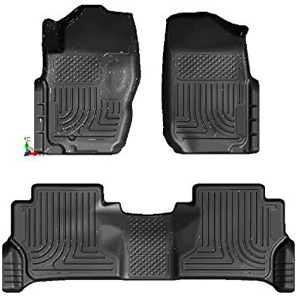 pisos de goma delantero y trasero rígido nissan navara 2005-2015 - RunaX