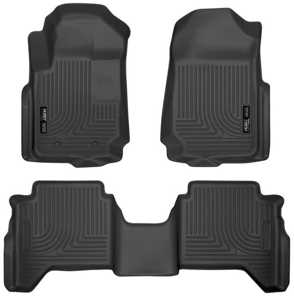pisos de goma delantero y trasero rígido ford ranger 2013..2023 | mazda bt-50 2013..2021 - RunaX
