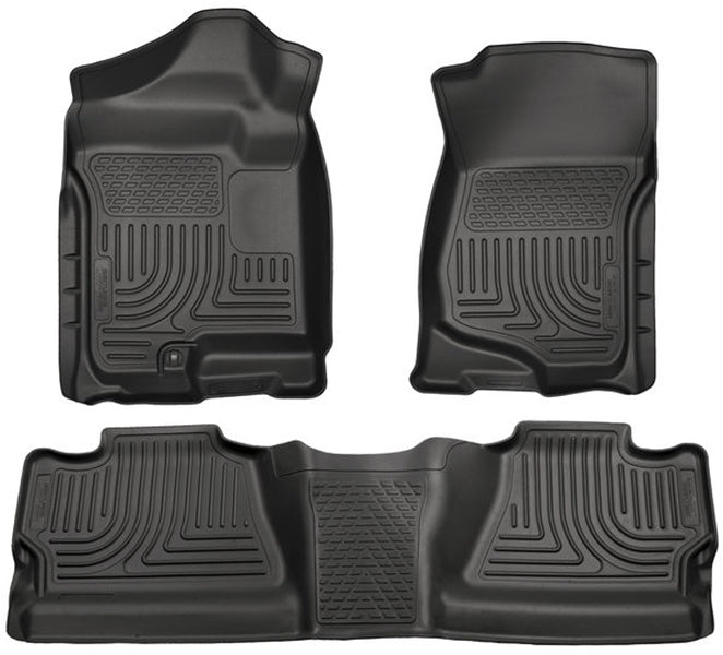pisos de goma delantero y trasero rígido chevrolet silverado crew cab 2007-2013 - RunaX
