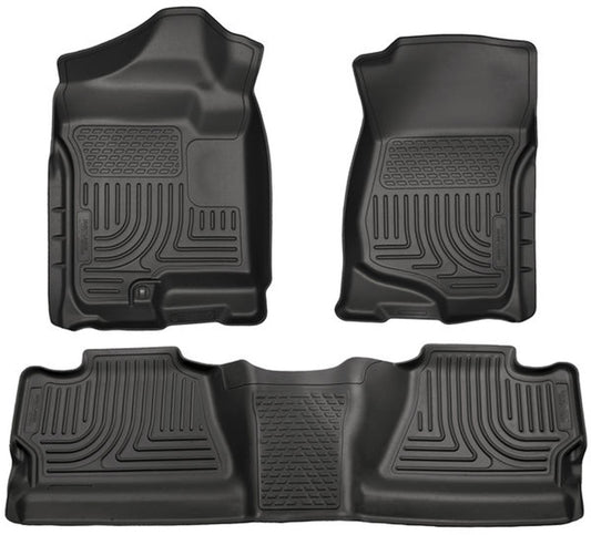 pisos de goma delantero y trasero rígido chevrolet silverado crew cab 2007-2013 - RunaX