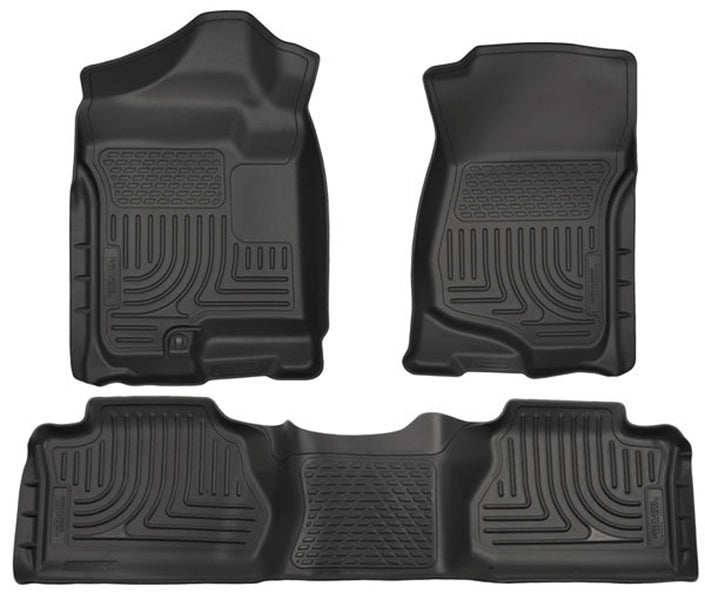 pisos de goma delantero y trasero rígido chevrolet silverado extended cab 2007-2013 - RunaX