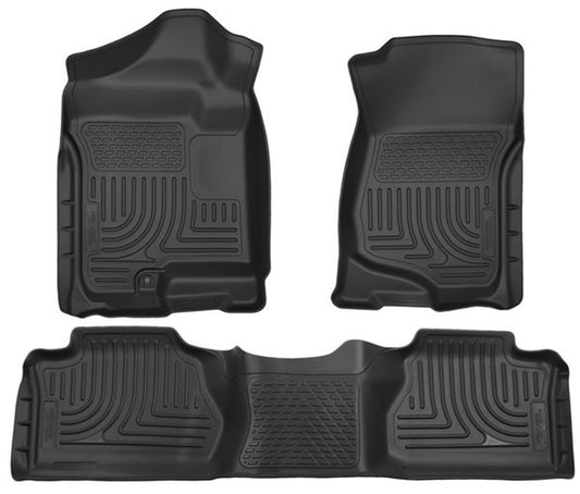 pisos de goma delantero y trasero rígido chevrolet silverado extended cab 2007-2013 - RunaX