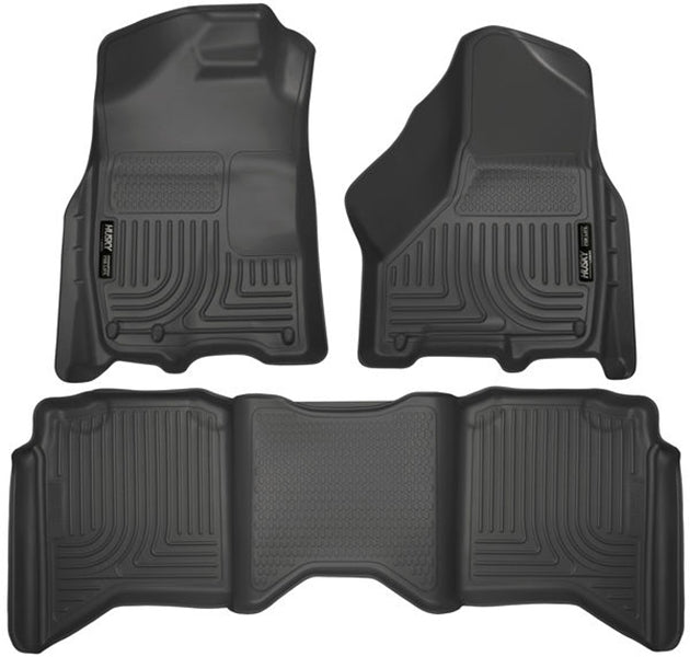 pisos de goma delantero y trasero rígido ram 1500 crew cab 2009-2018 | ram 2500 crew cab 2010-2019 - RunaX