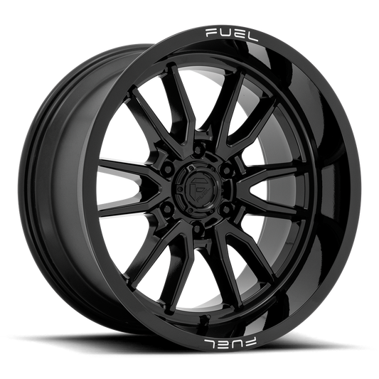 llantas fuel clash 6 17x9 6x139.7 -12 106.1 gloss black - RunaX