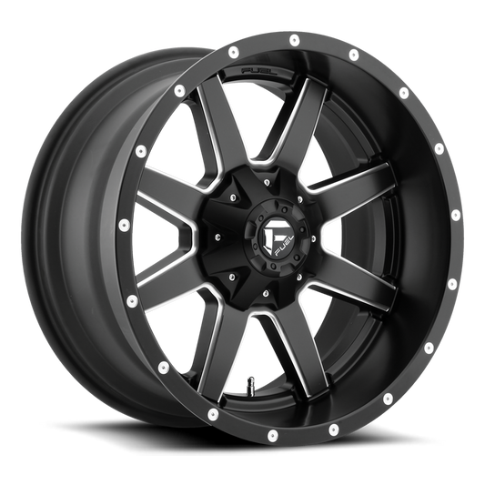llantas fuel maverick 17x9 6x139.7/135 -12 106.1 matte black milled - RunaX