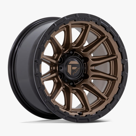 llantas fuel piston 17x9 6x135 -12 87.1 matte bronze black lip - RunaX