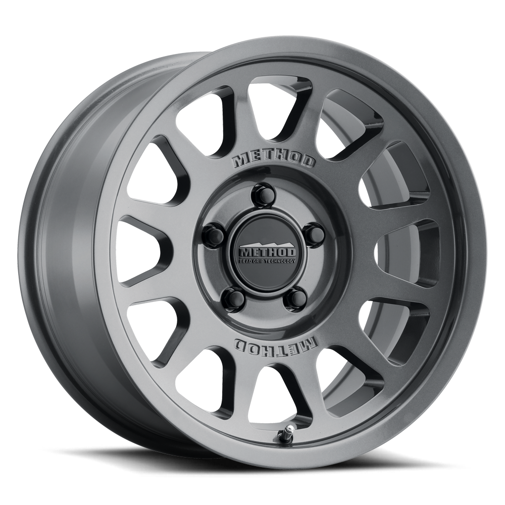 Llanta Method 703 Bead Grip, 17x9, 5x127, ET -12, titanio brillante