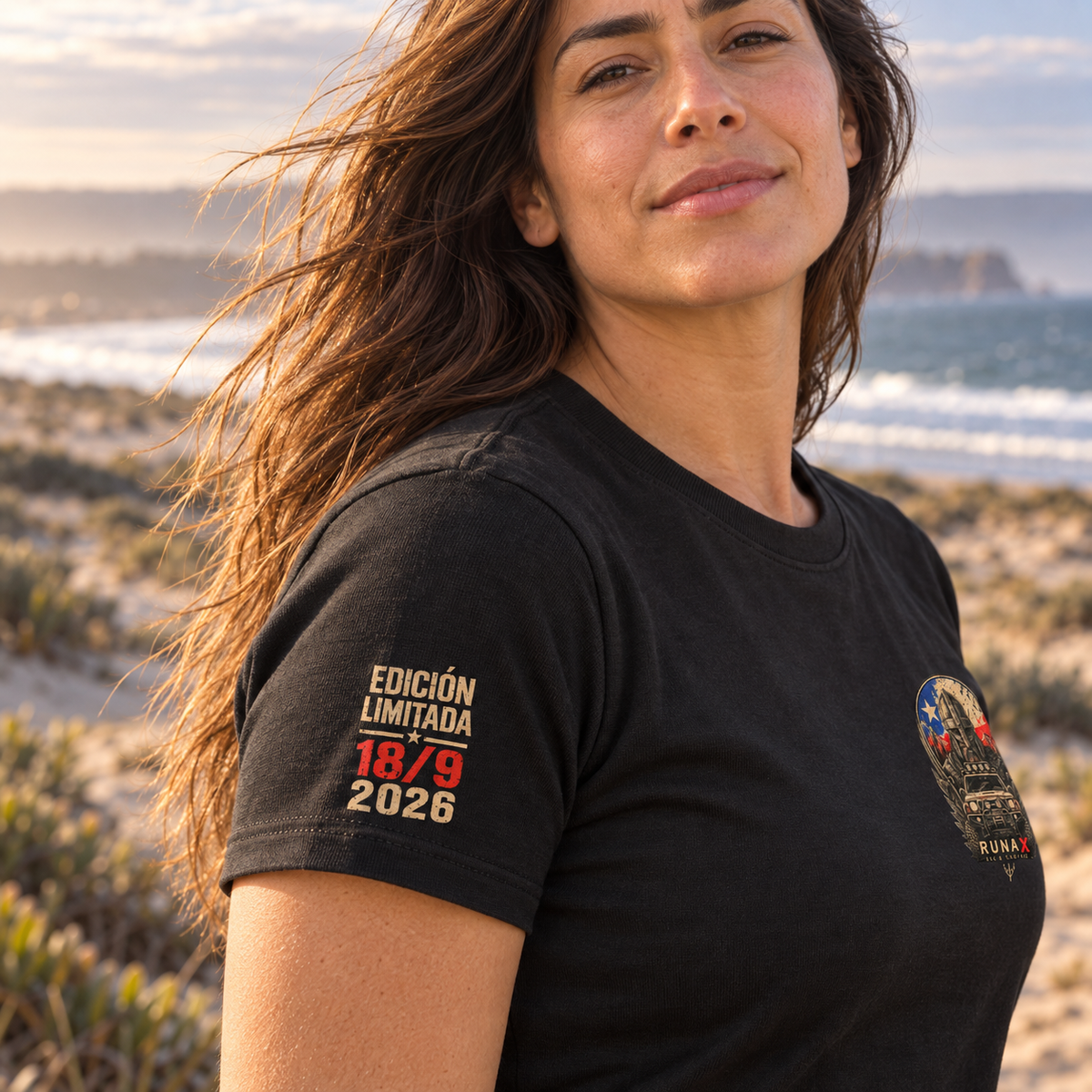 POLERA VIKINGO PATRIOTA RUNAX - EDICIÓN LIMITADA (Mujer)
