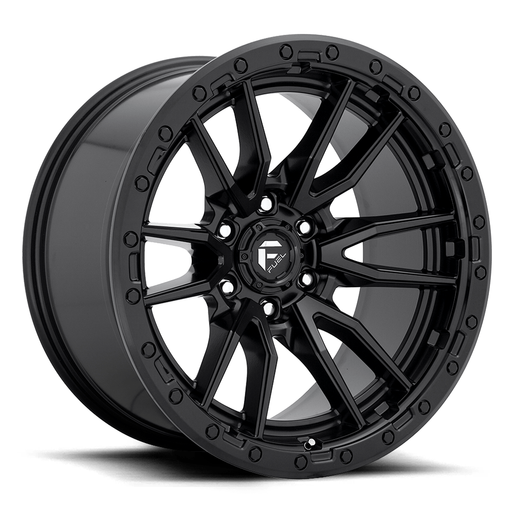 llantas fuel rebel 17x9 6x139.7 -12 106.1 matte black - RunaX