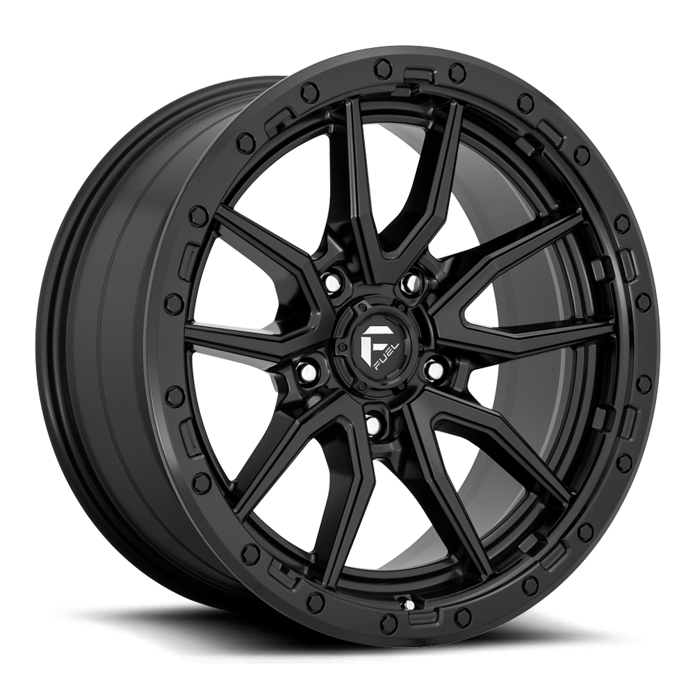 llantas fuel rebel 17x9 5x127 -12 71.5 matte black - RunaX