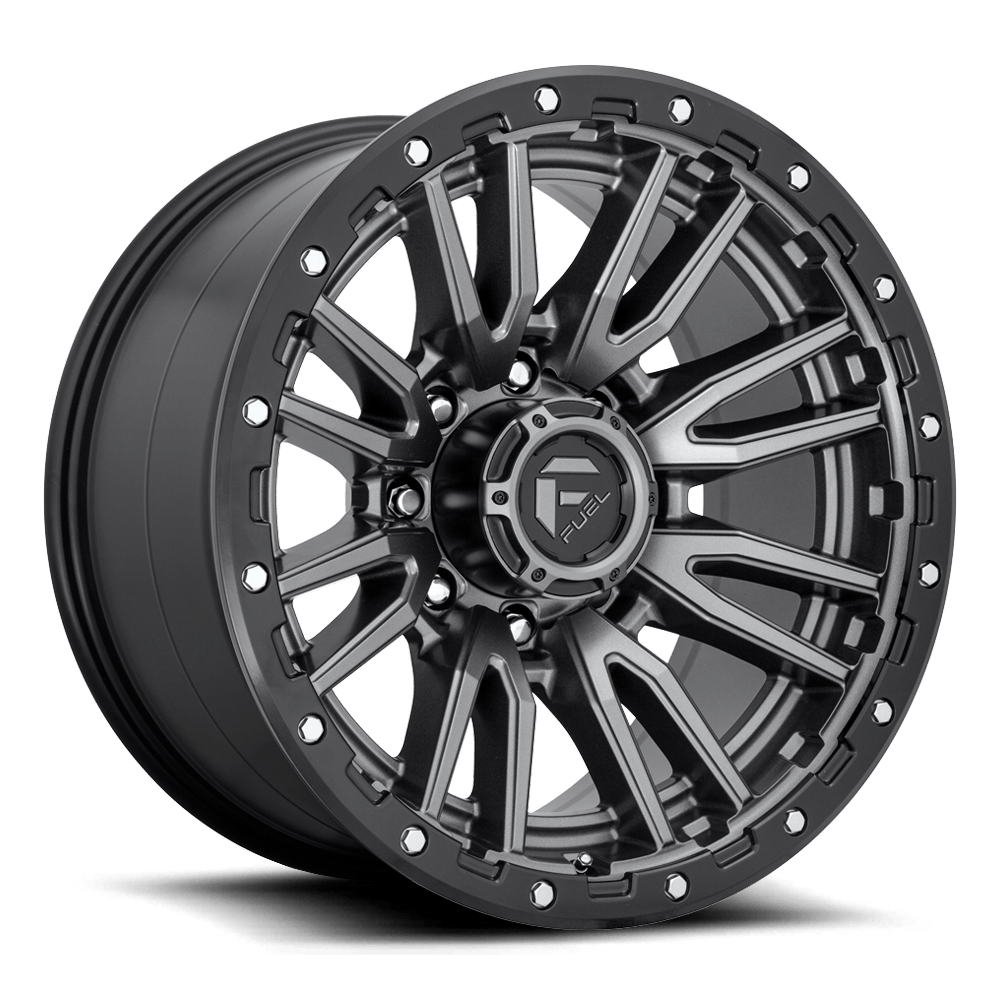 llantas fuel rebel 20x9 8x165.1 1 125.2 matte gun metal black lip - RunaX