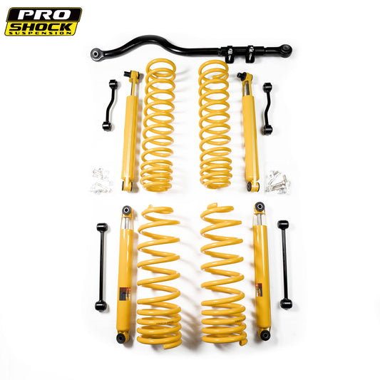 kit de suspensión proshock jeep wrangler jl 3" (2018-2023) - front - rear extended link rod - front track bar - RunaX