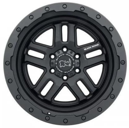 llantas 17x9.5 6x139.7/-18 black rhino barstow matte black - RunaX