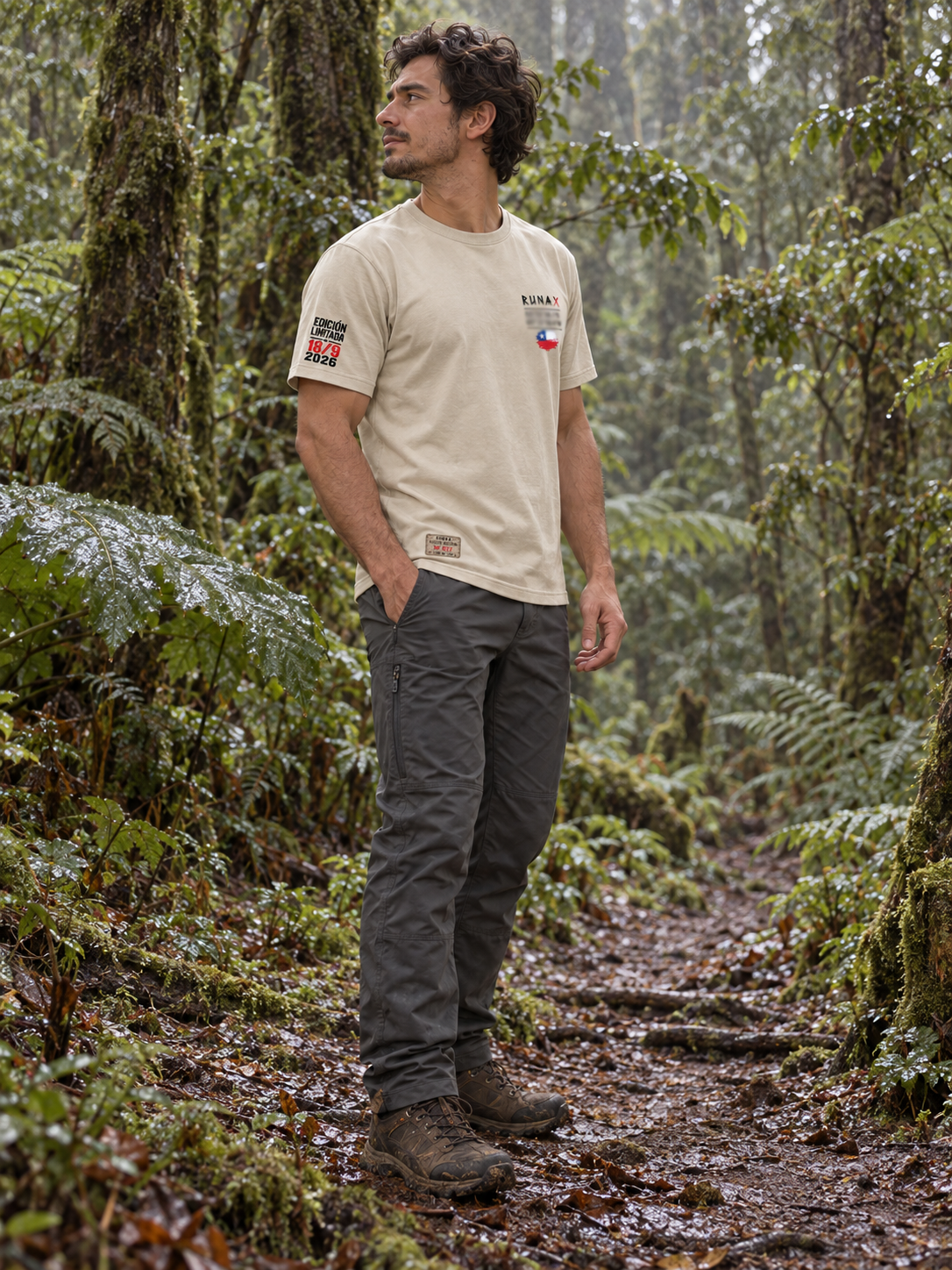 Polera Coordenada Misteriosa RunaX para hombre - vista lateral